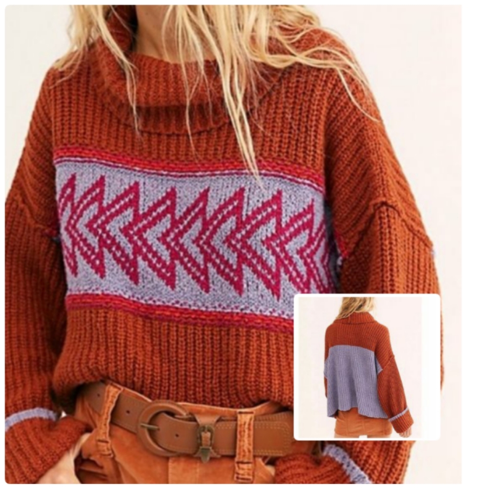 FREE PEOPLE Greater Than Sweater NWOT - Picture 12 of 12